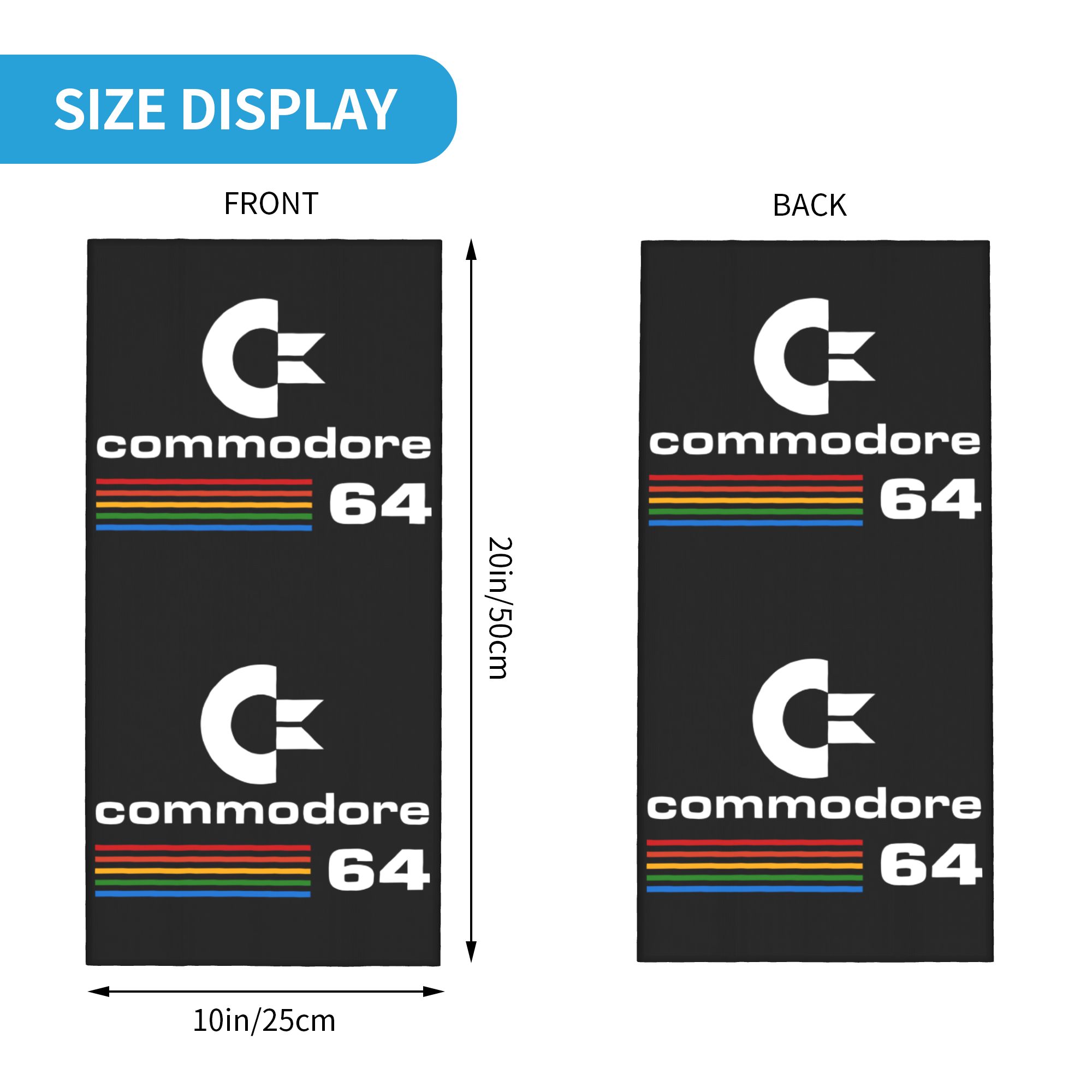 Custom Commodore 64 Bandana Ne – Neck Gaiter Face Cover recenzja i cena
