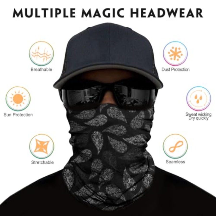 Neck Gaiter for Men Women Head – Neck Gaiter Face Cover recenzja i cena