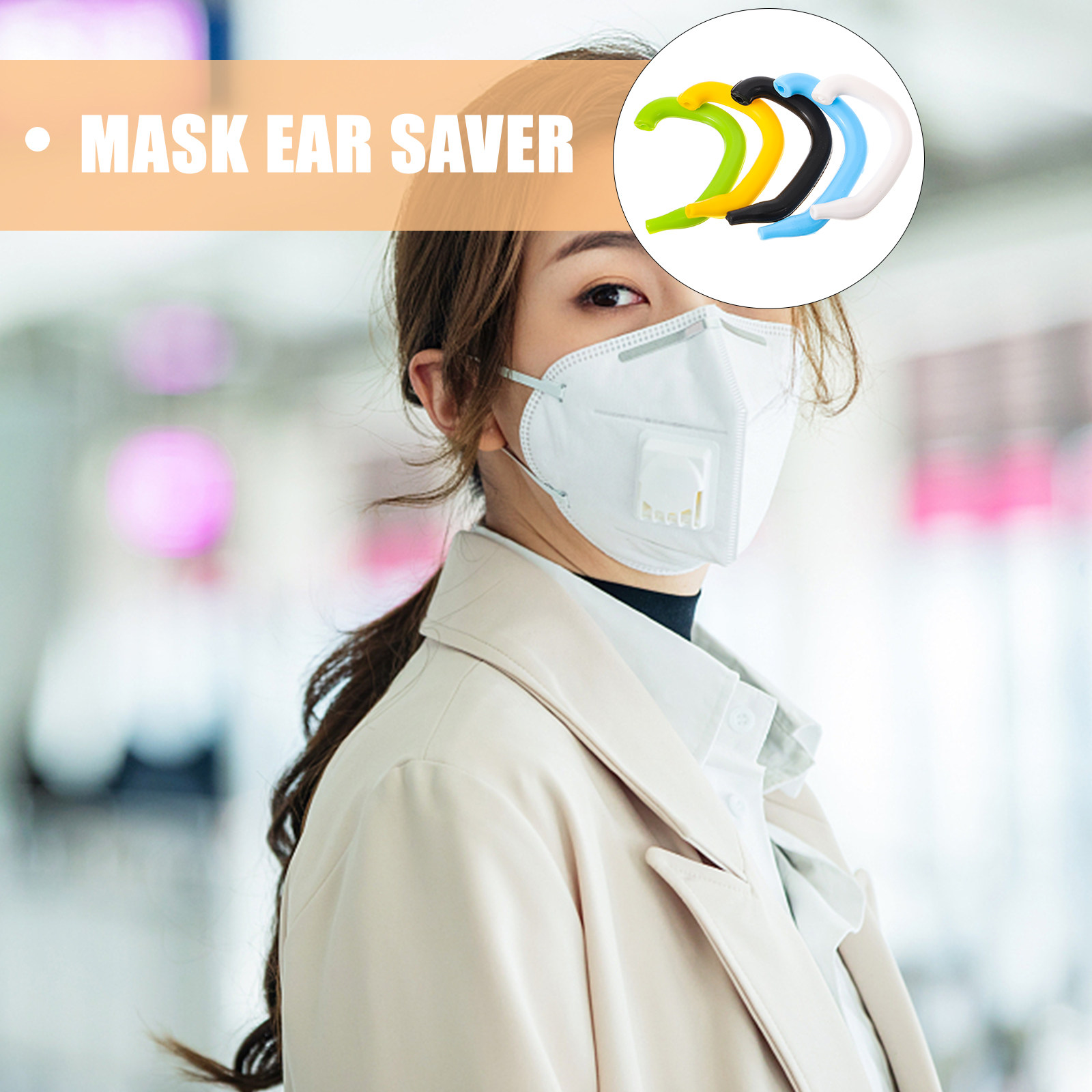 5Pcs Premium Silicone Ear Save – Disposable Surgical Mask recenzja i cena
