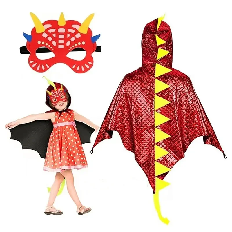 Child Green Dinosaur Cloak wit – Kids Face Mask recenzja i cena