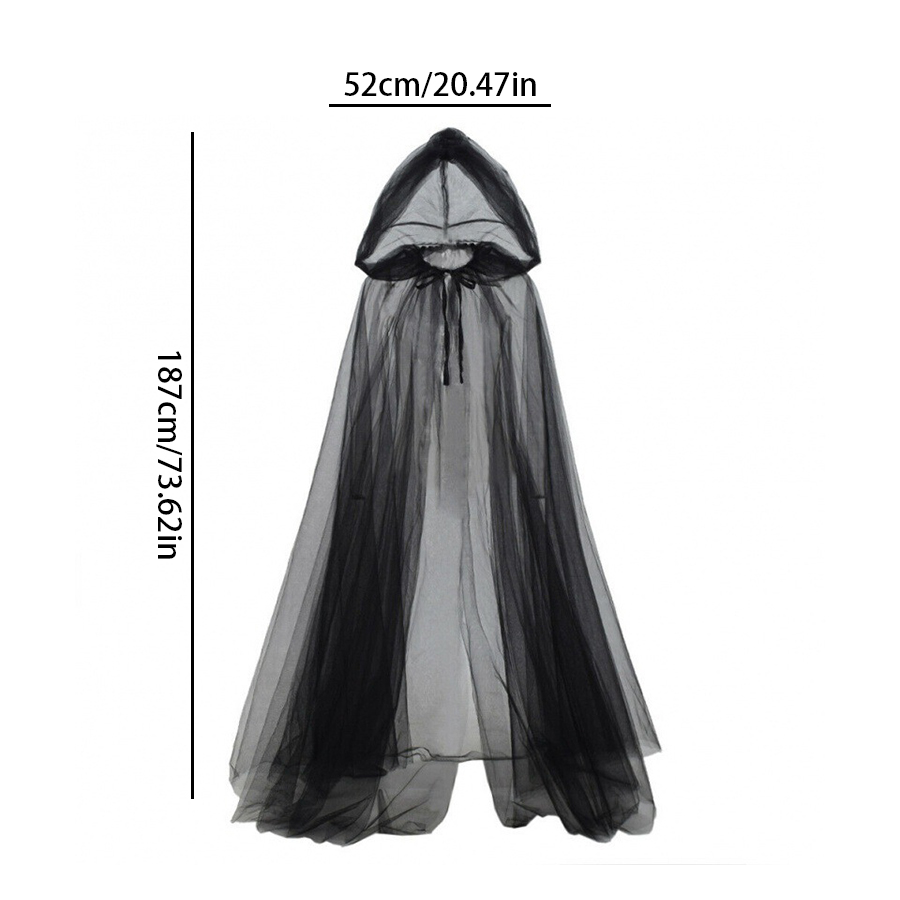 2pcs Set of Black Veil Cape An – Black Face Mask Pack recenzja i cena