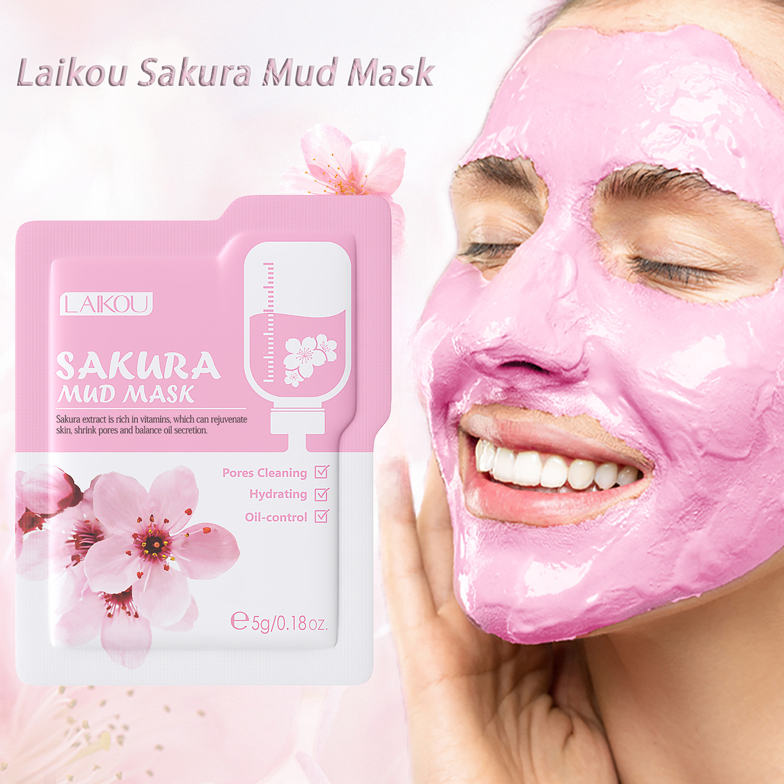 Laikou Sakura Clay Mask Trial  – Dust Mask Construction recenzja i cena