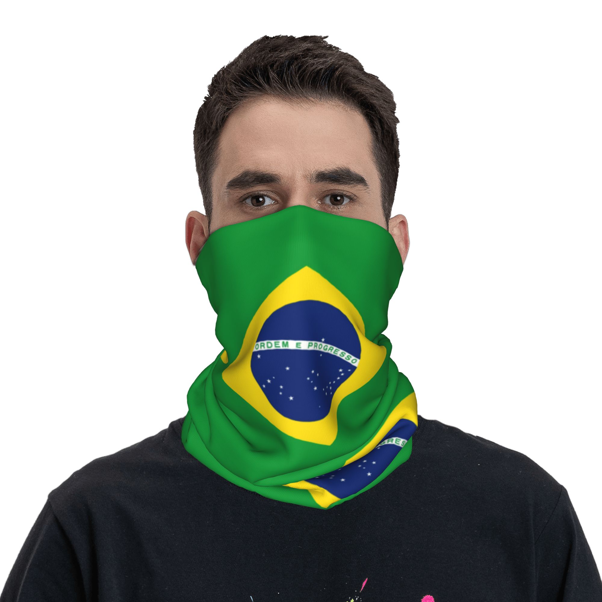 Custom Brazil Flag Bandana Nec – Neck Gaiter Face Cover recenzja i cena