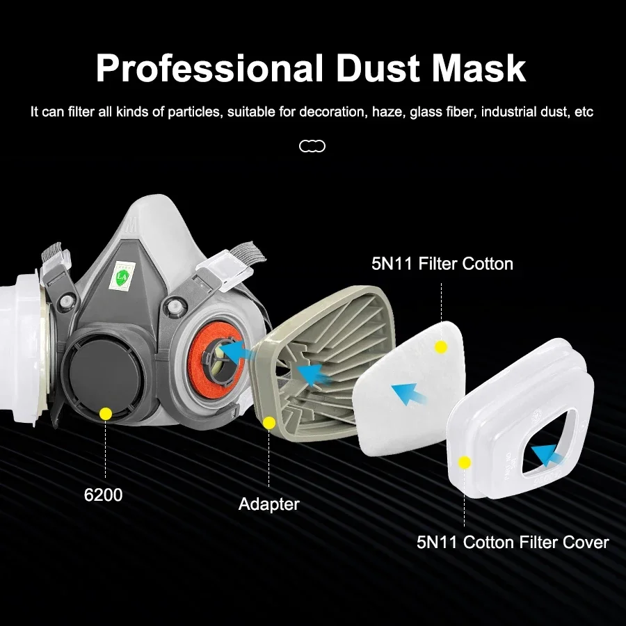6200 Dust Mask Half Face With  – Dust Mask Construction recenzja i cena