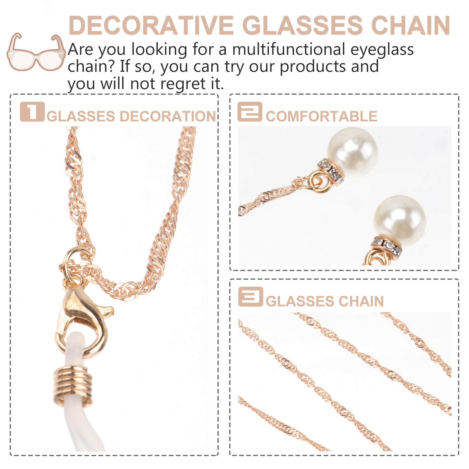 1Pcs Pearl Glasses Chain Styli – Mask Chain Holder recenzja i cena