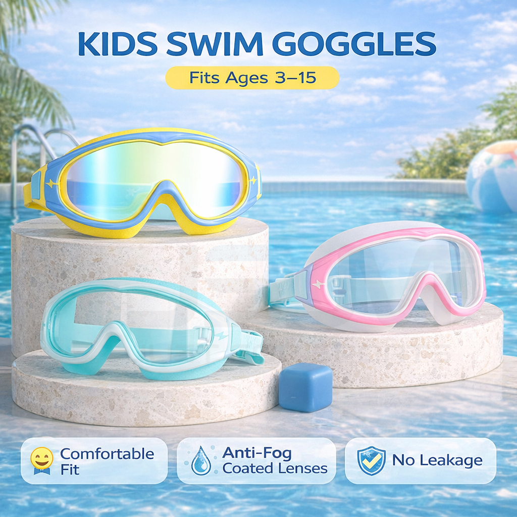 JSJM Kids Swimming Goggles Big – Anti Pollution Mask recenzja i cena