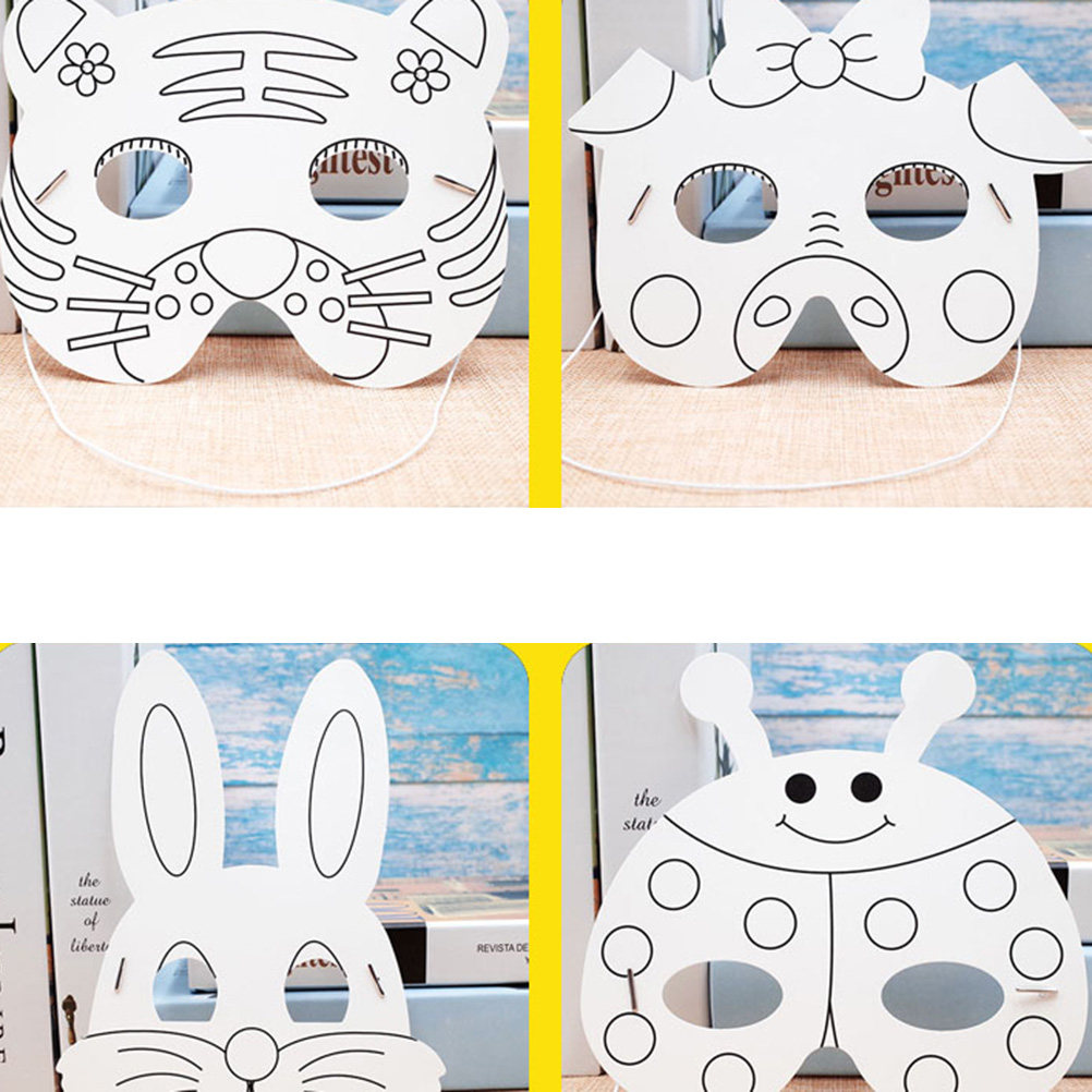 10Pcs Paper Mask Craft Kit Kid – Kids Face Mask recenzja i cena