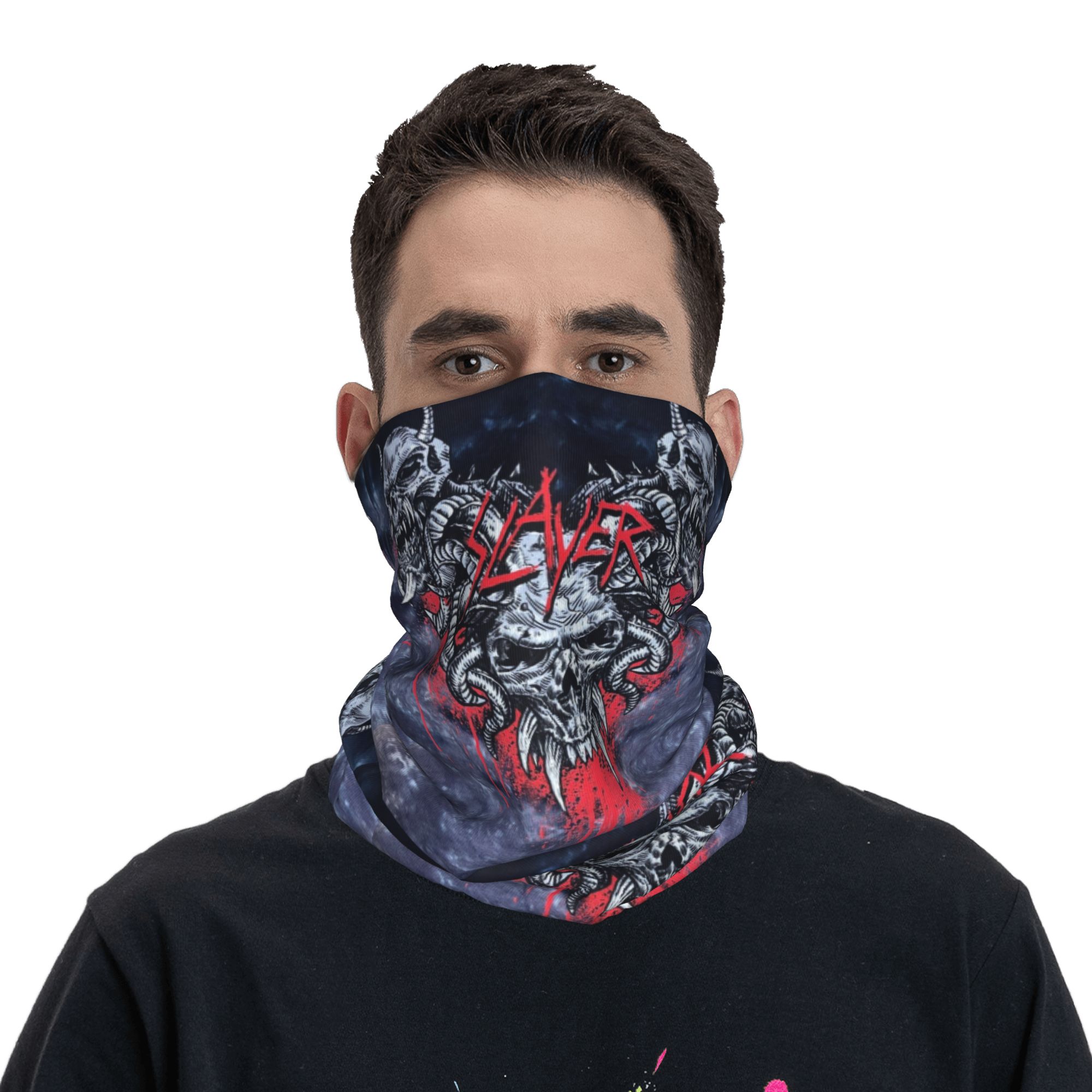 Custom Heavy Metal Rock  Slaye – Neck Gaiter Face Cover recenzja i cena