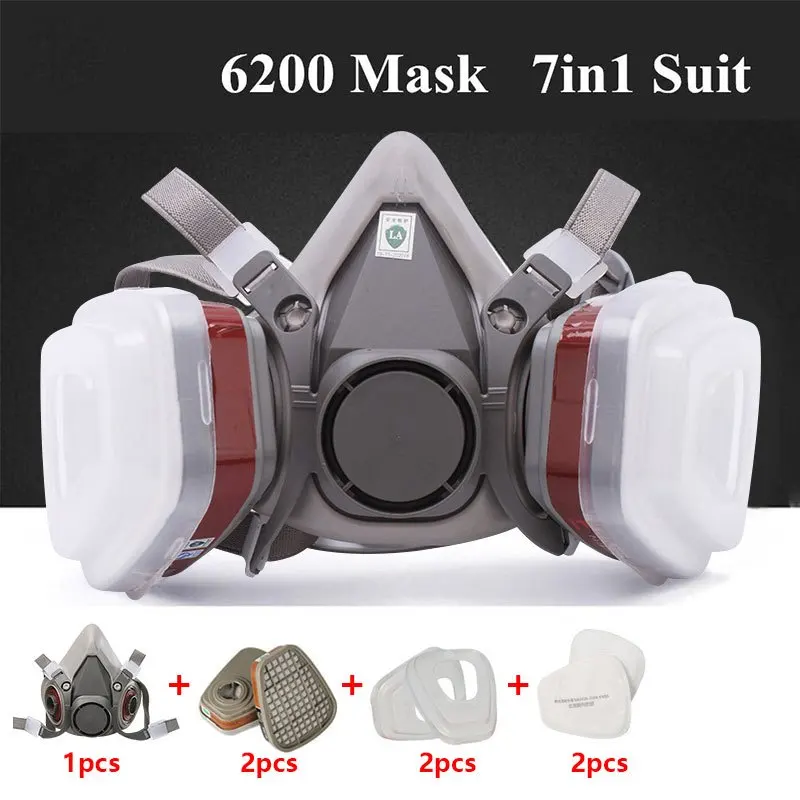 7in1 Gas Proof Half Face Mask  – Respirator Half Face recenzja i cena