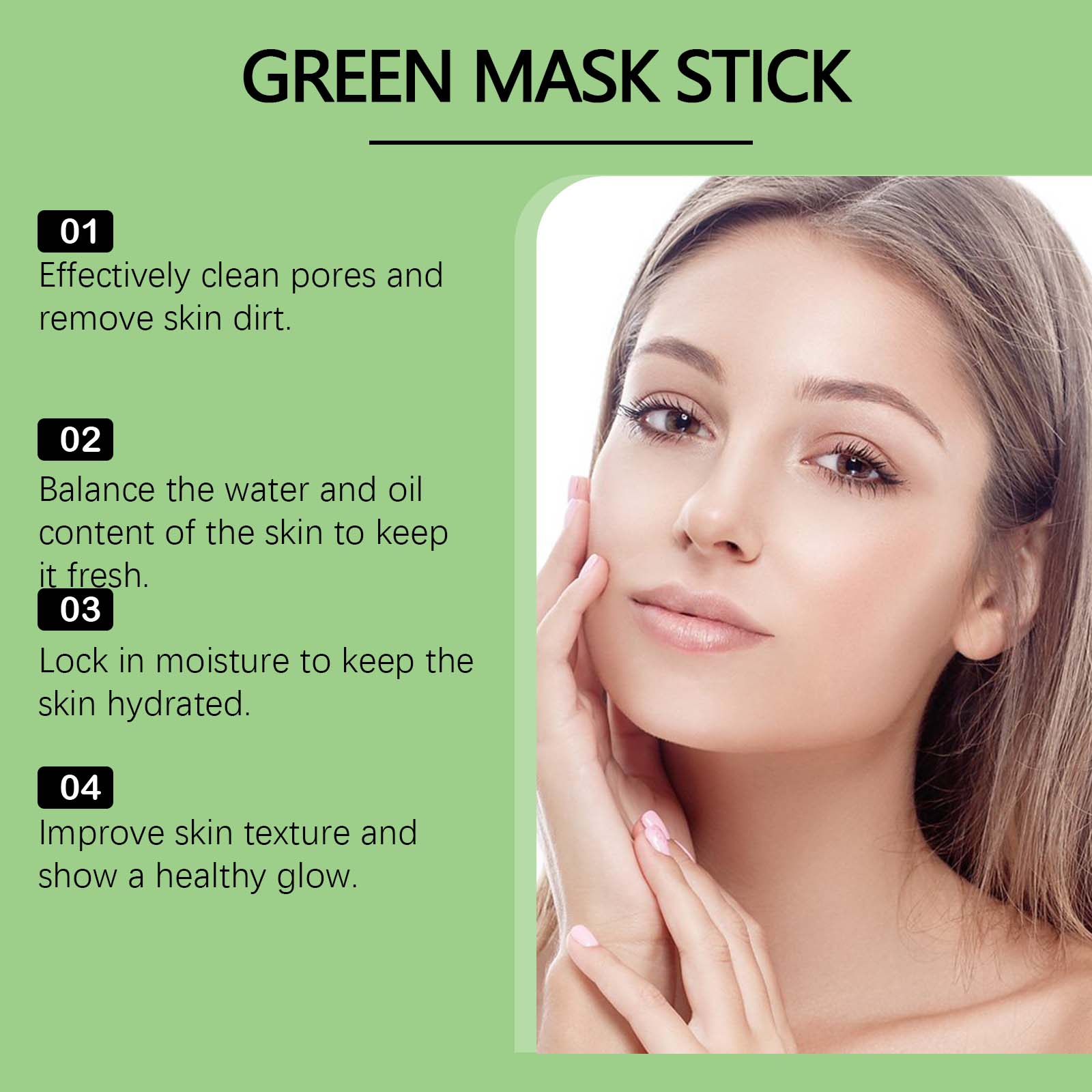 1~5PCS Green Tea Clay Stick Fo – Dust Mask Construction recenzja i cena