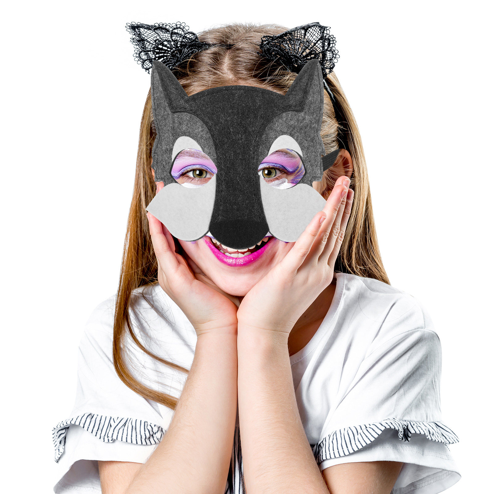 3Pcs Wolf Head Mask Kids Carto – Kids Face Mask recenzja i cena