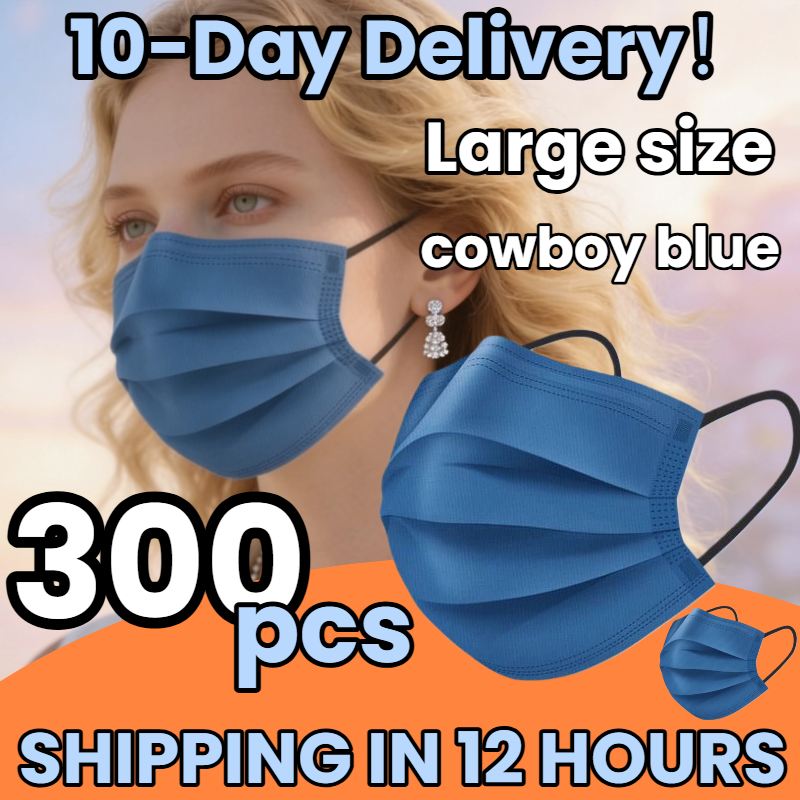 Fast Delivery! 300Pcs Thickene – Disposable Mask Blue recenzja i cena