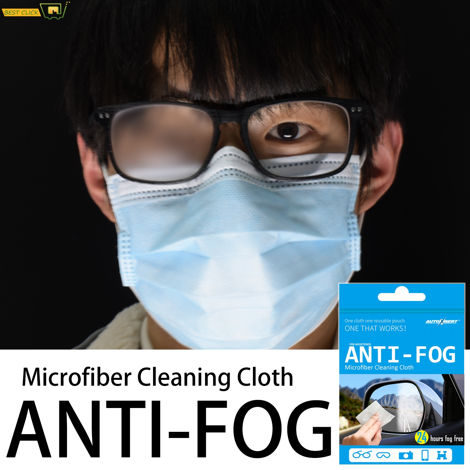 Reusable Anti-Fog Lens Wipes A – Anti Pollution Mask recenzja i cena