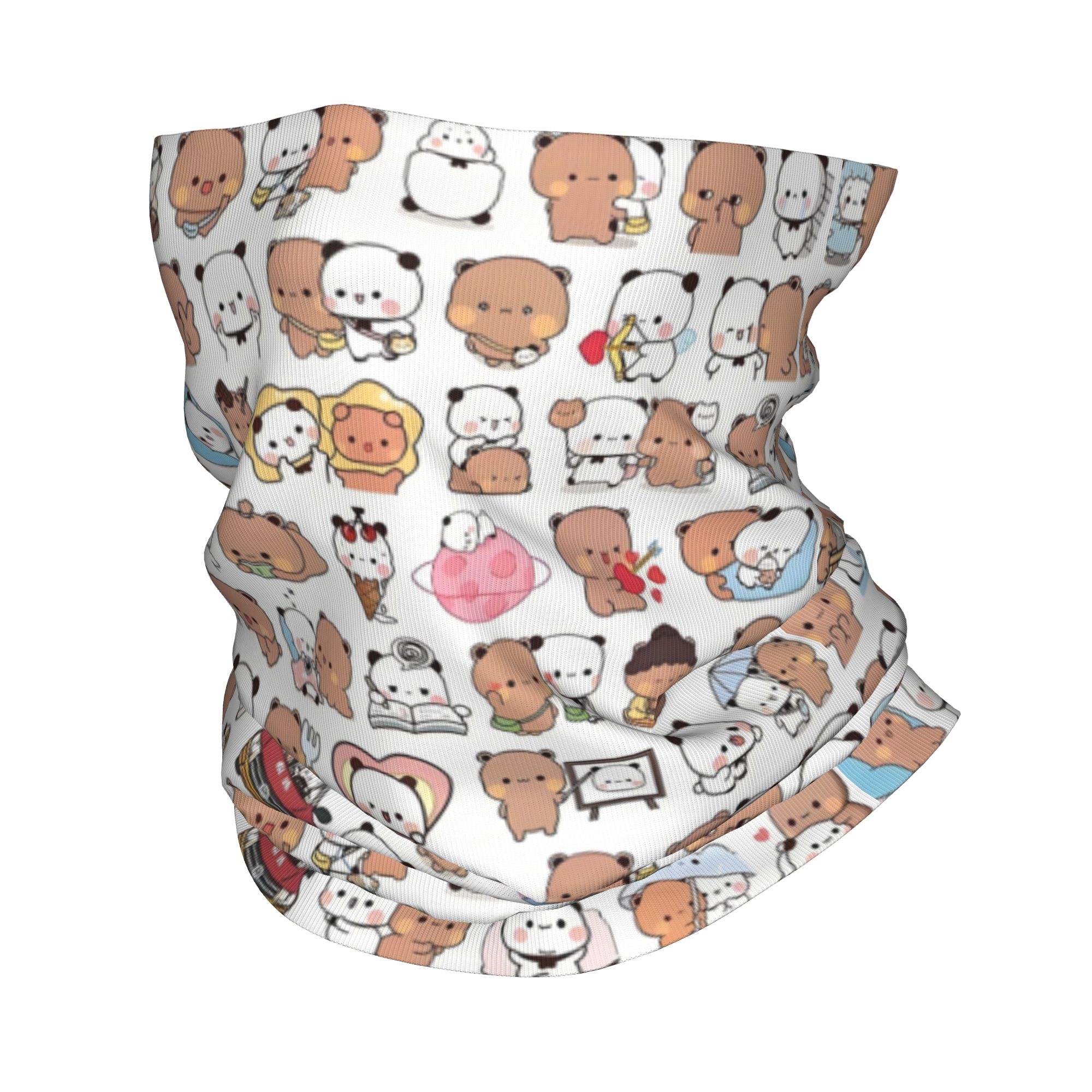 Custom Bear Cartoon Peach And  – Neck Gaiter Face Cover recenzja i cena