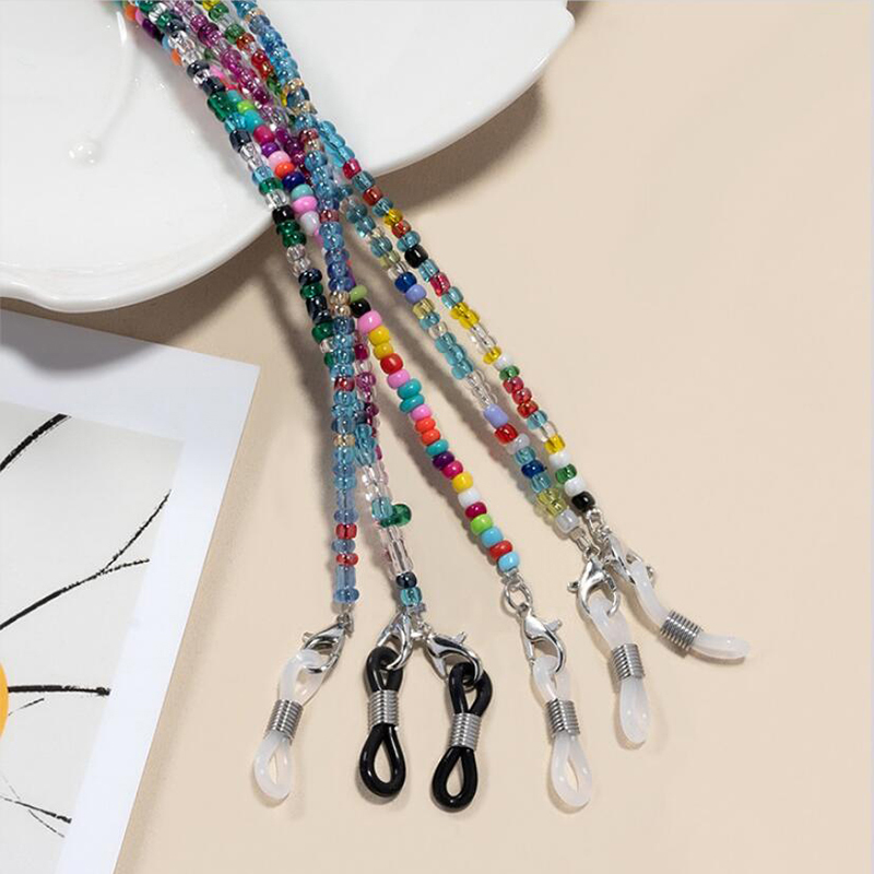 【F】 Colorful Rice Bead Glasses – Mask Chain Holder recenzja i cena