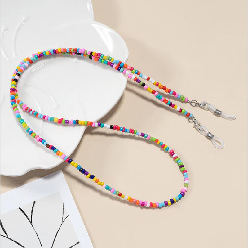 【F】 Colorful Rice Bead Glasses – Mask Chain Holder recenzja i cena