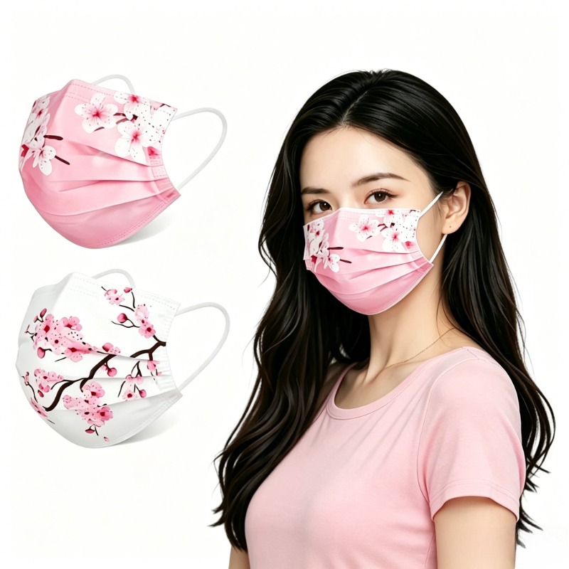 10pcs Floral Star Print Face M – Cloth Face Mask Washable recenzja i cena