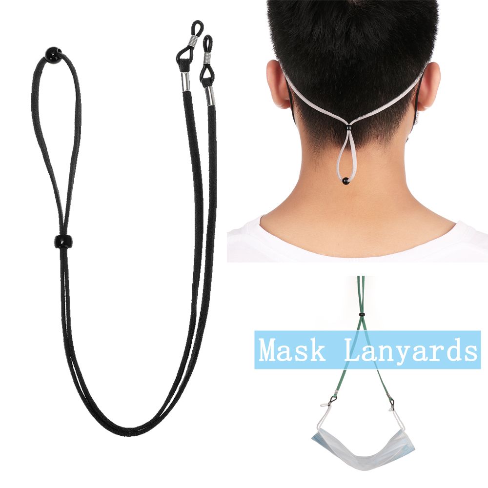 Adjustable Non-slip Leather Fa – Mask Lanyard Adjustable recenzja i cena