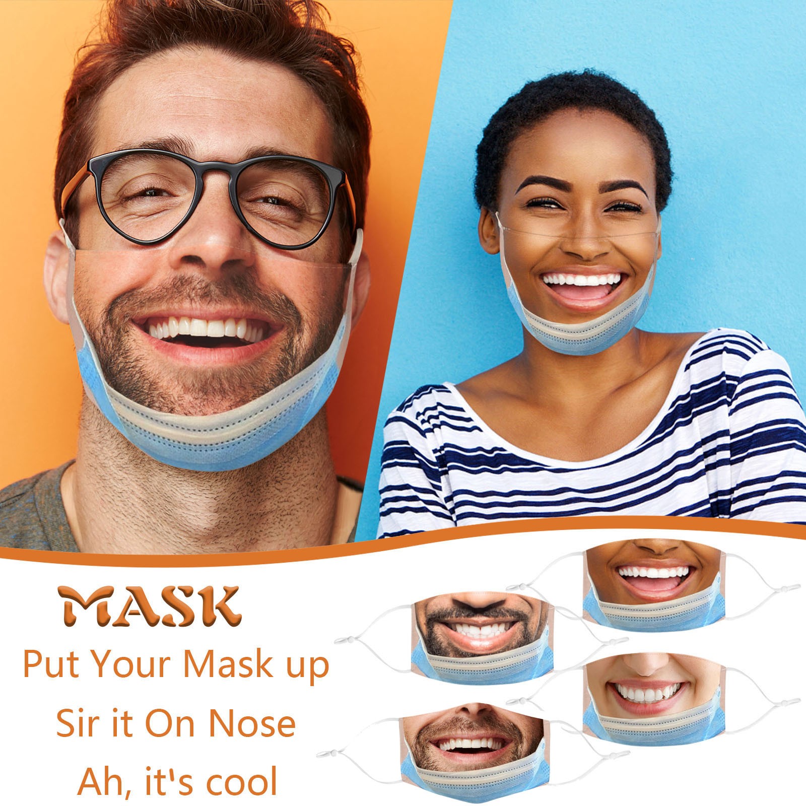 Adult Funny Mouth Mask Funny C – Cloth Face Mask Washable recenzja i cena