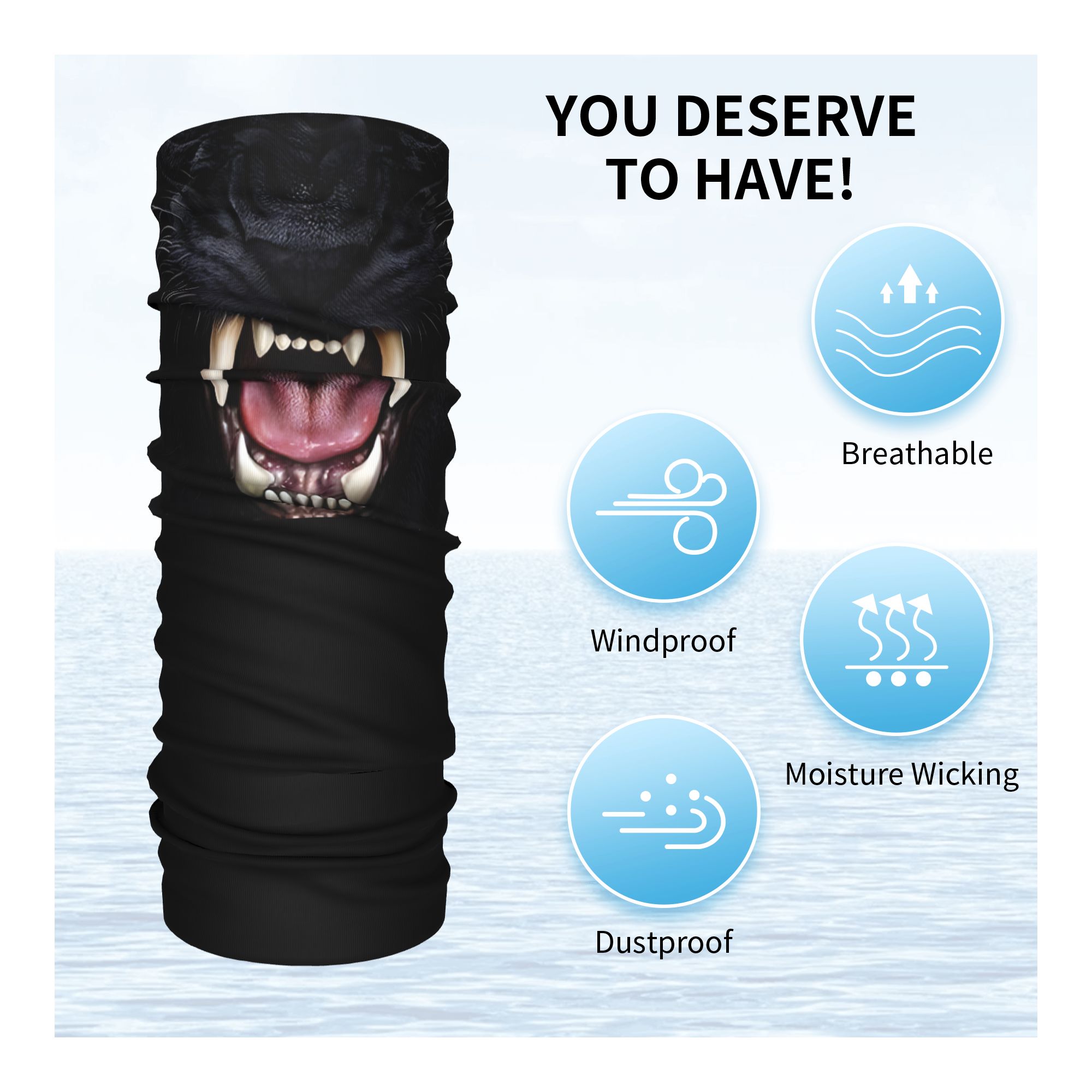 Custom Black Panther Animal He – Neck Gaiter Face Cover recenzja i cena