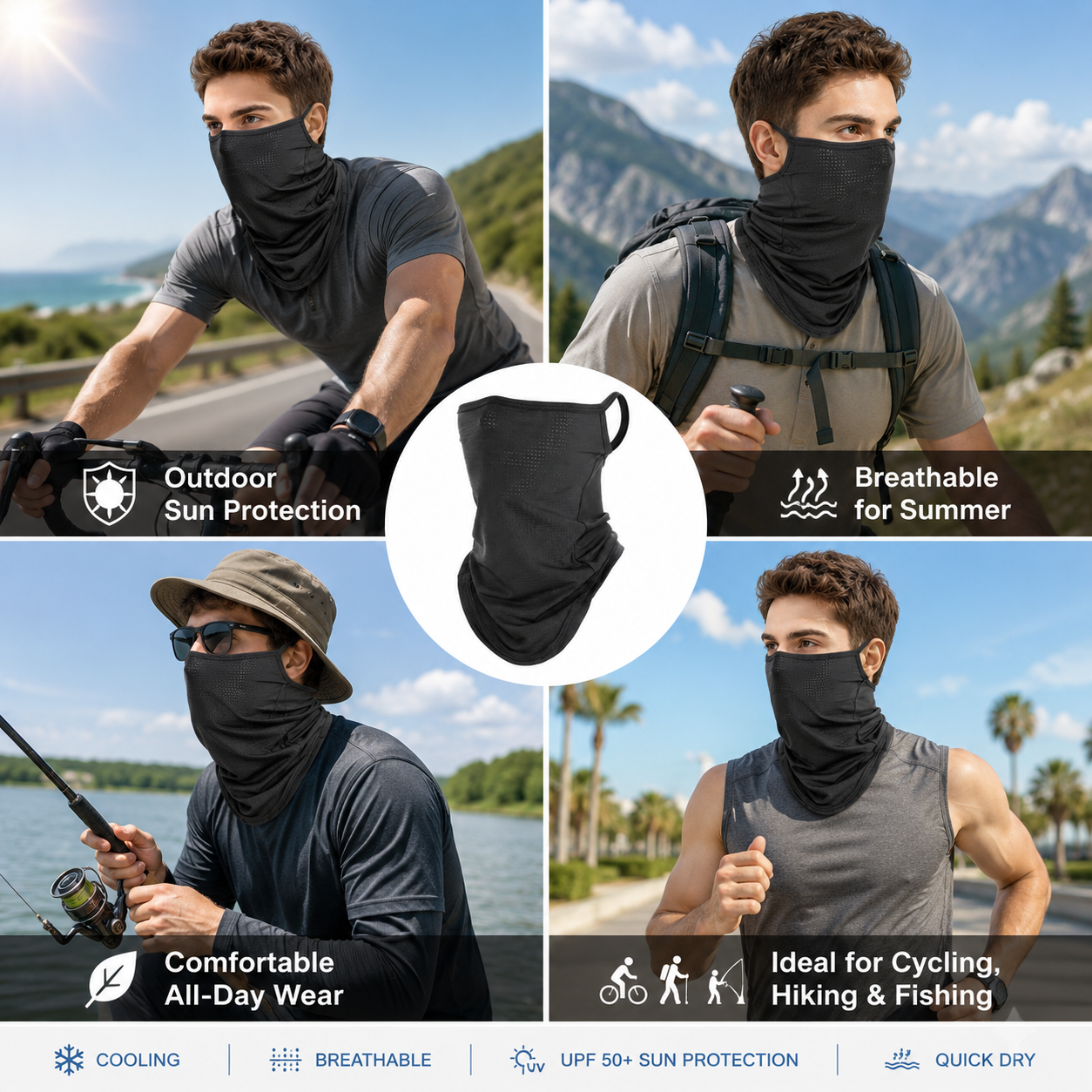 Breathable Quick-Dry Neck Gait – Respirator Half Face recenzja i cena