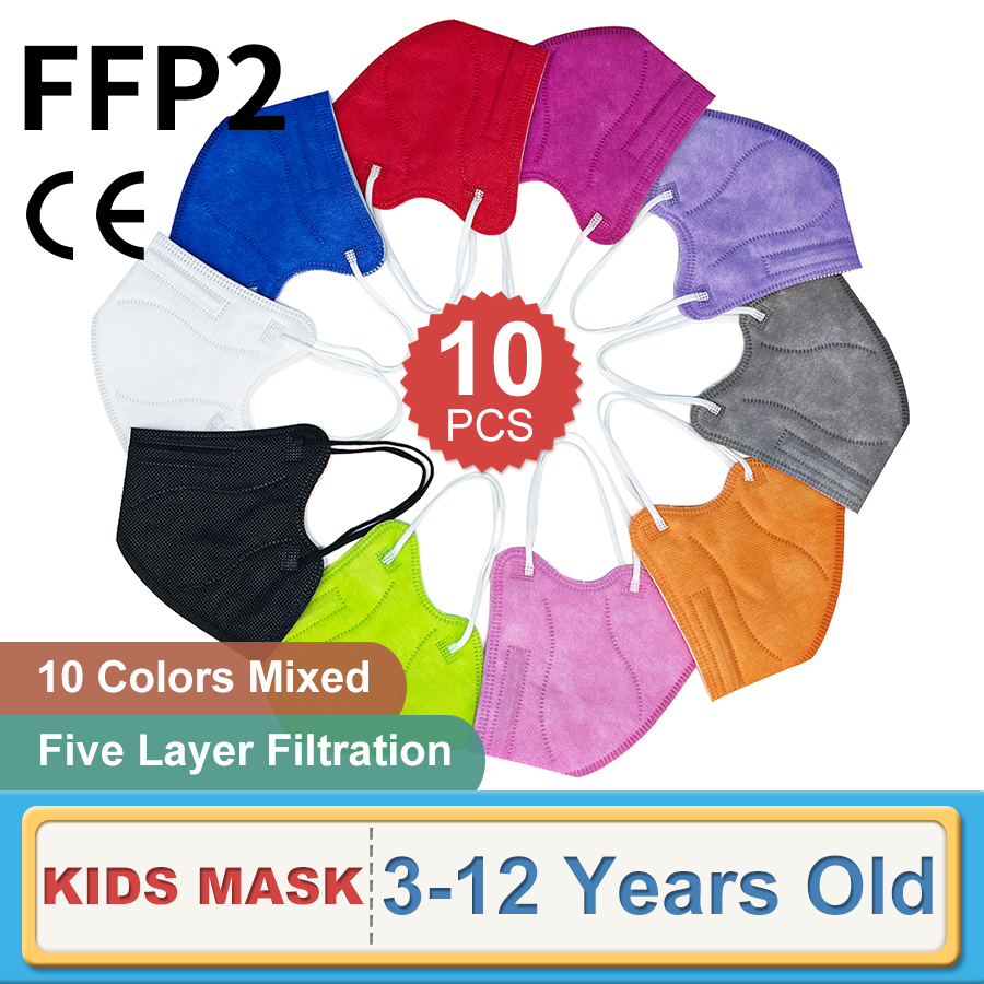 10PCS Children FFP2 Face Mask  – Disposable Surgical Mask recenzja i cena