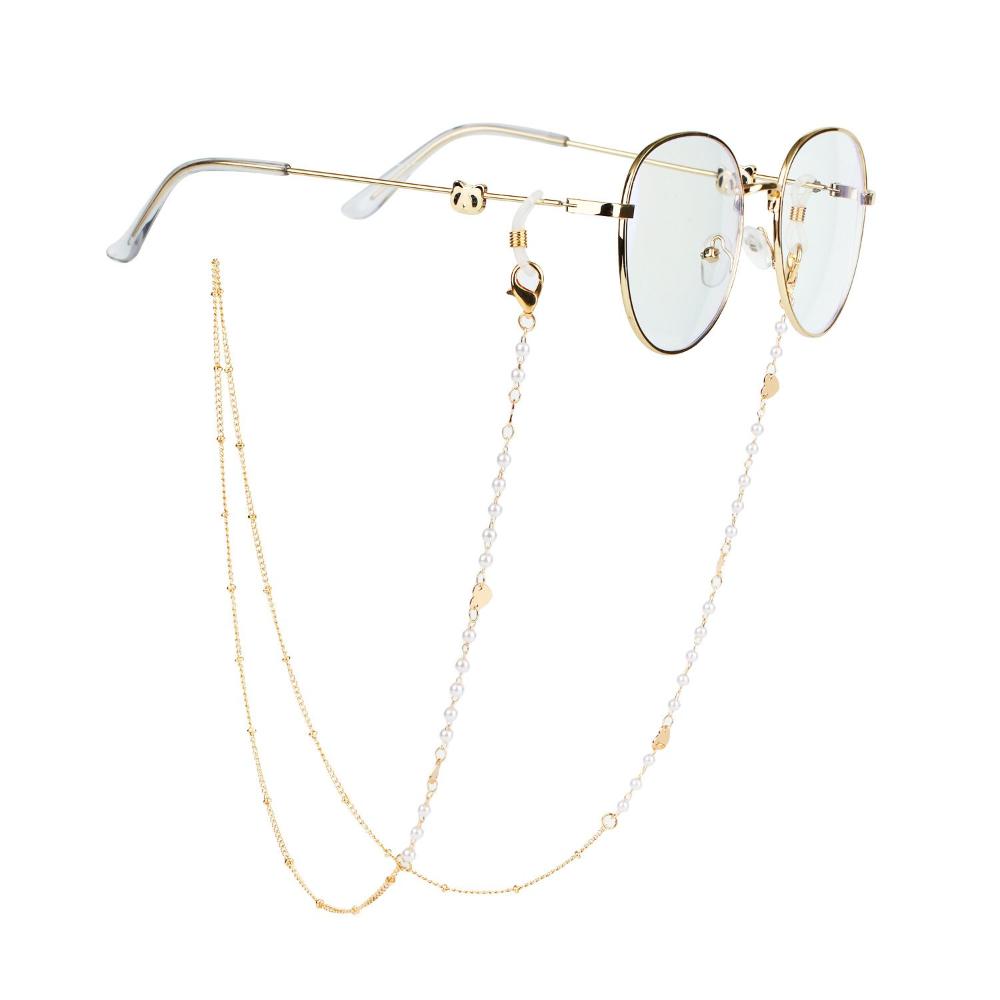 Jewelry Disc Metal Pearl Hangi – Mask Chain Holder recenzja i cena