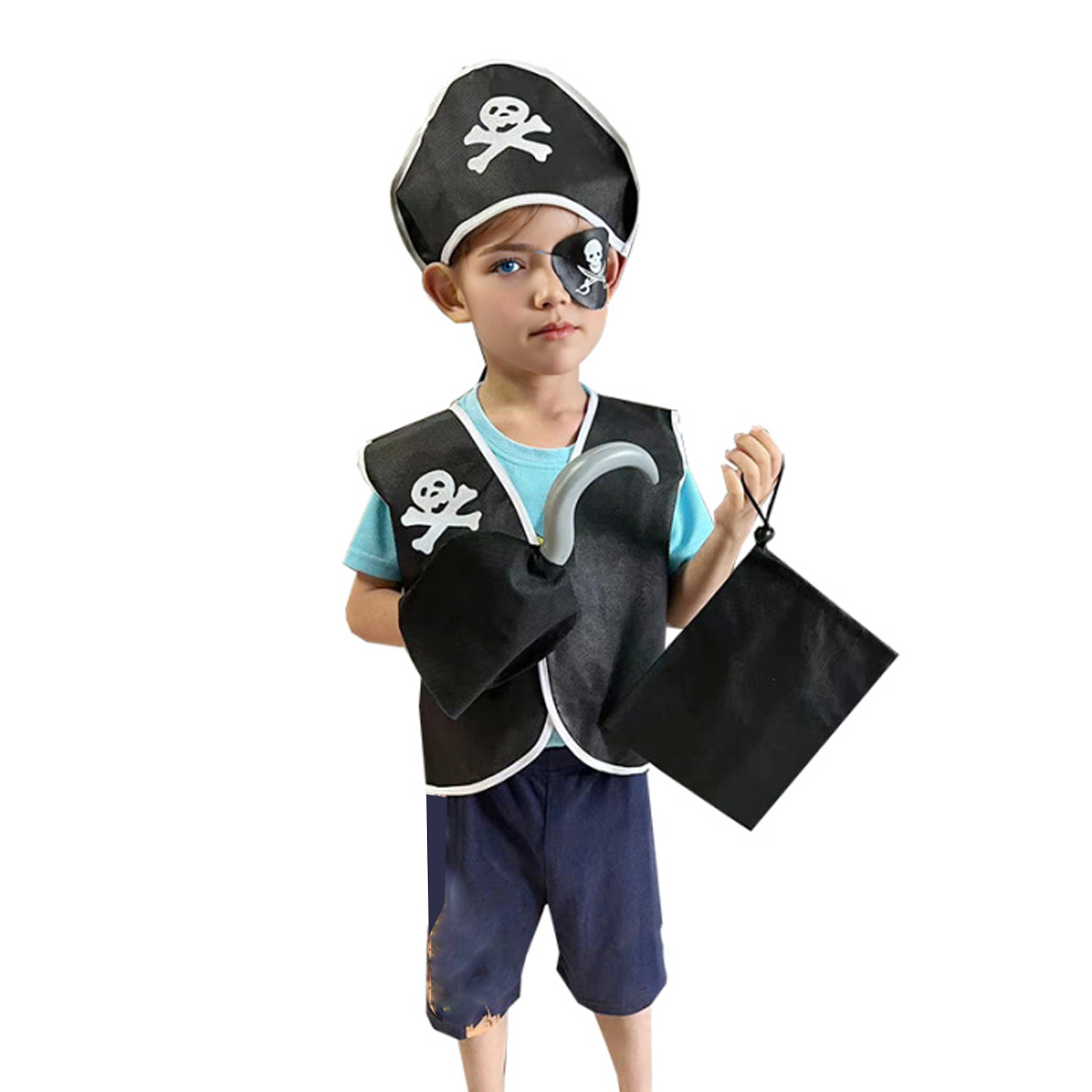 Carnival Boys Pirate Costume C – Black Face Mask Pack recenzja i cena