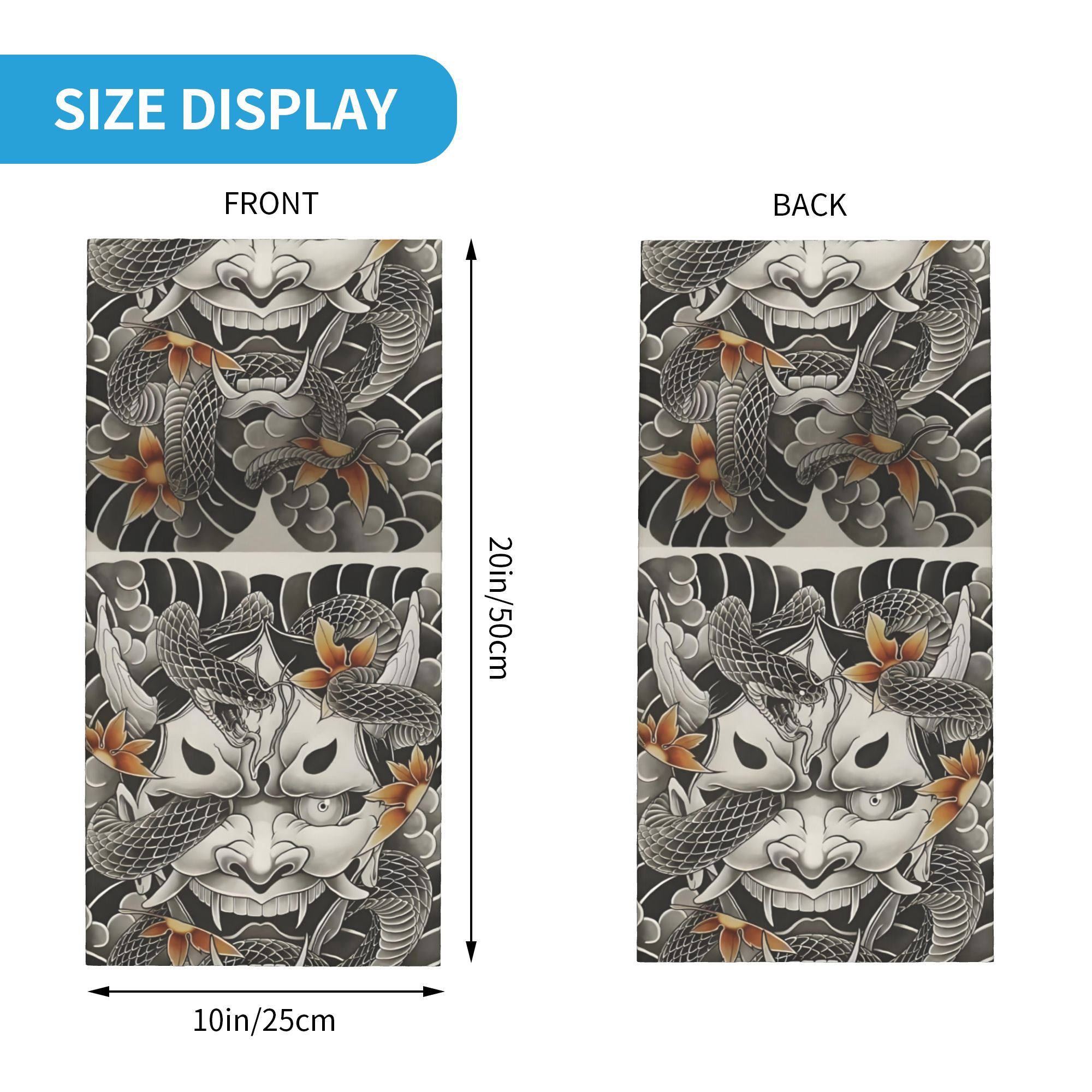 Custom Samurai Oni Demon Banda – Neck Gaiter Face Cover recenzja i cena