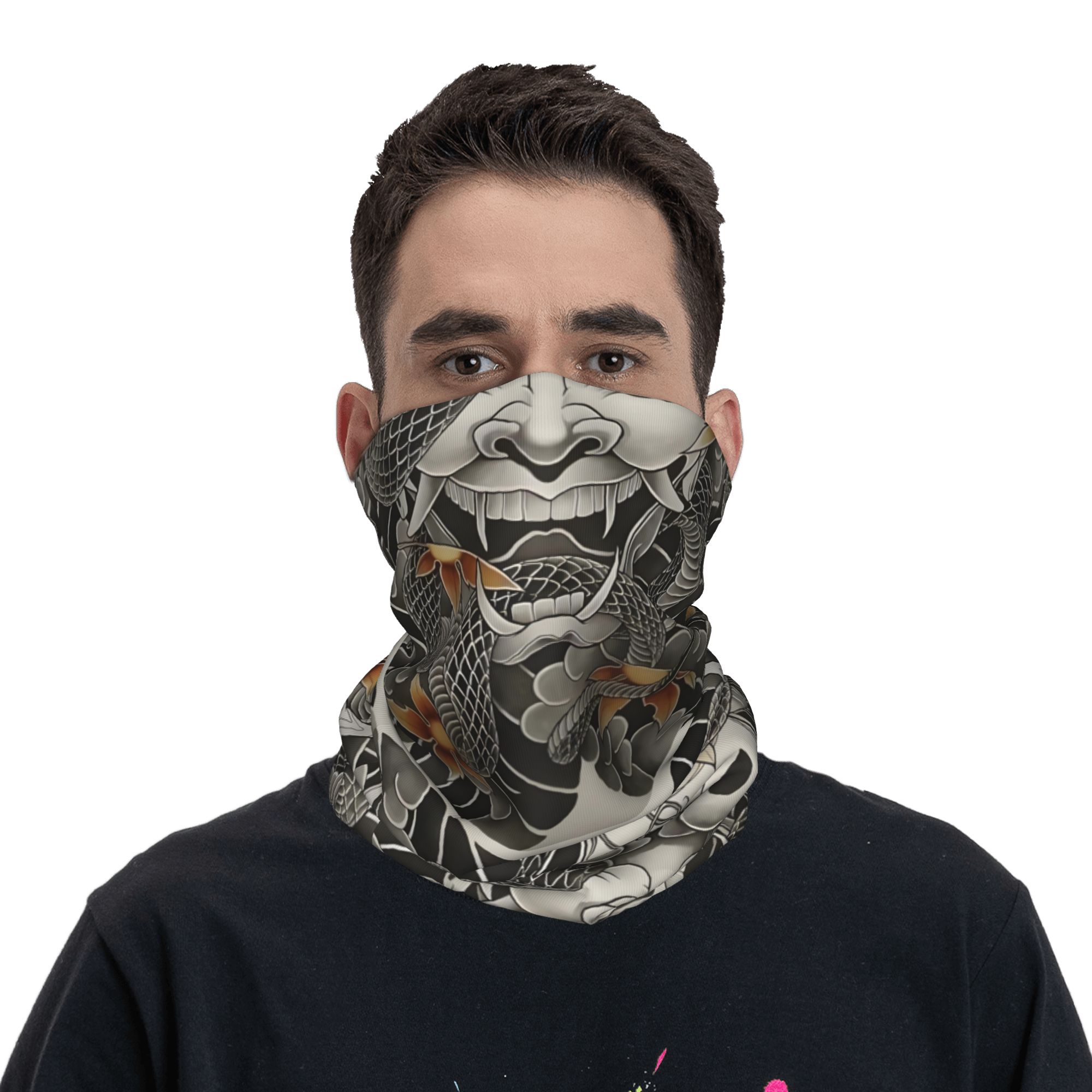 Custom Samurai Oni Demon Banda – Neck Gaiter Face Cover recenzja i cena
