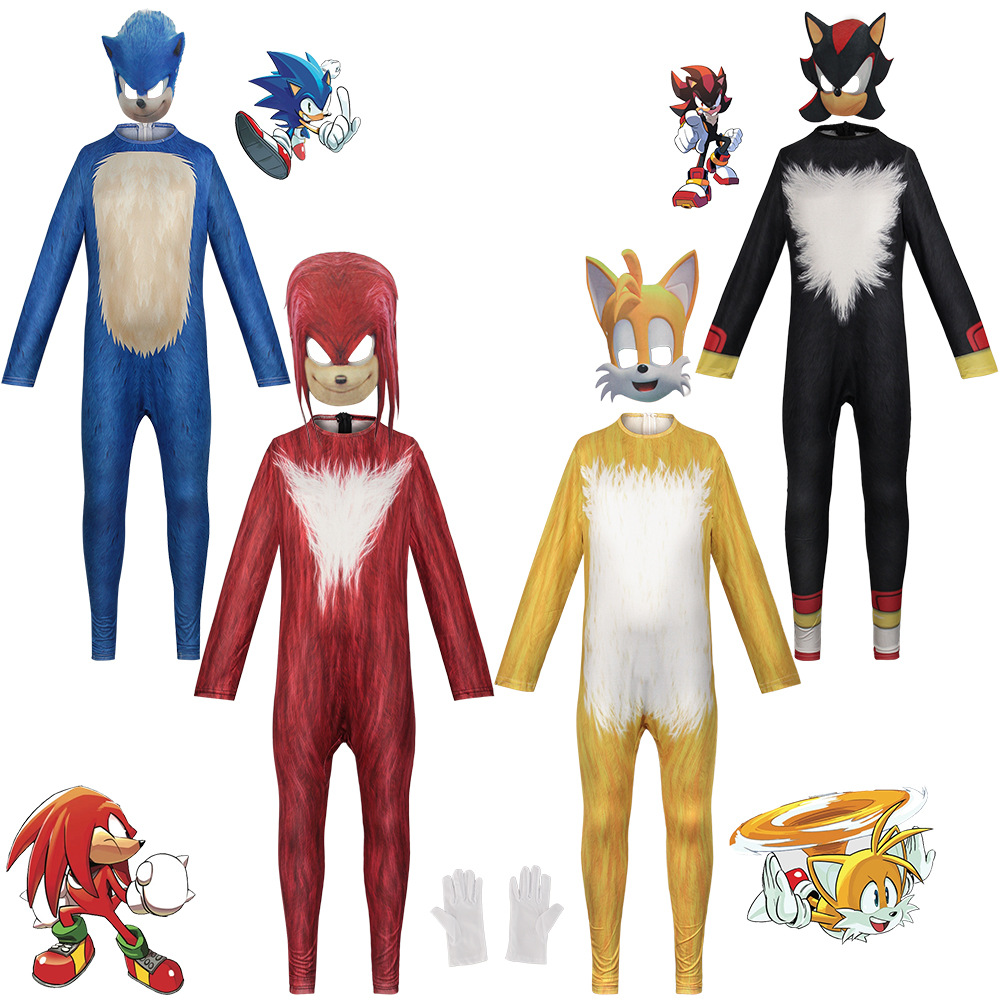 Anime Game Sonic Blue Red Blac – Black Face Mask Pack recenzja i cena