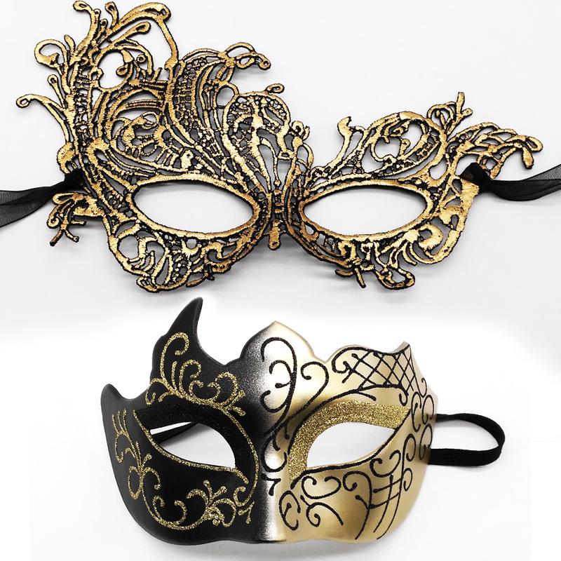 HOT! 2pcs Elegant Black Lace M – Black Face Mask Pack recenzja i cena