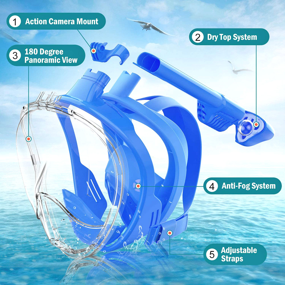Kids Full Face Snorkel Mask Di – Anti Pollution Mask recenzja i cena