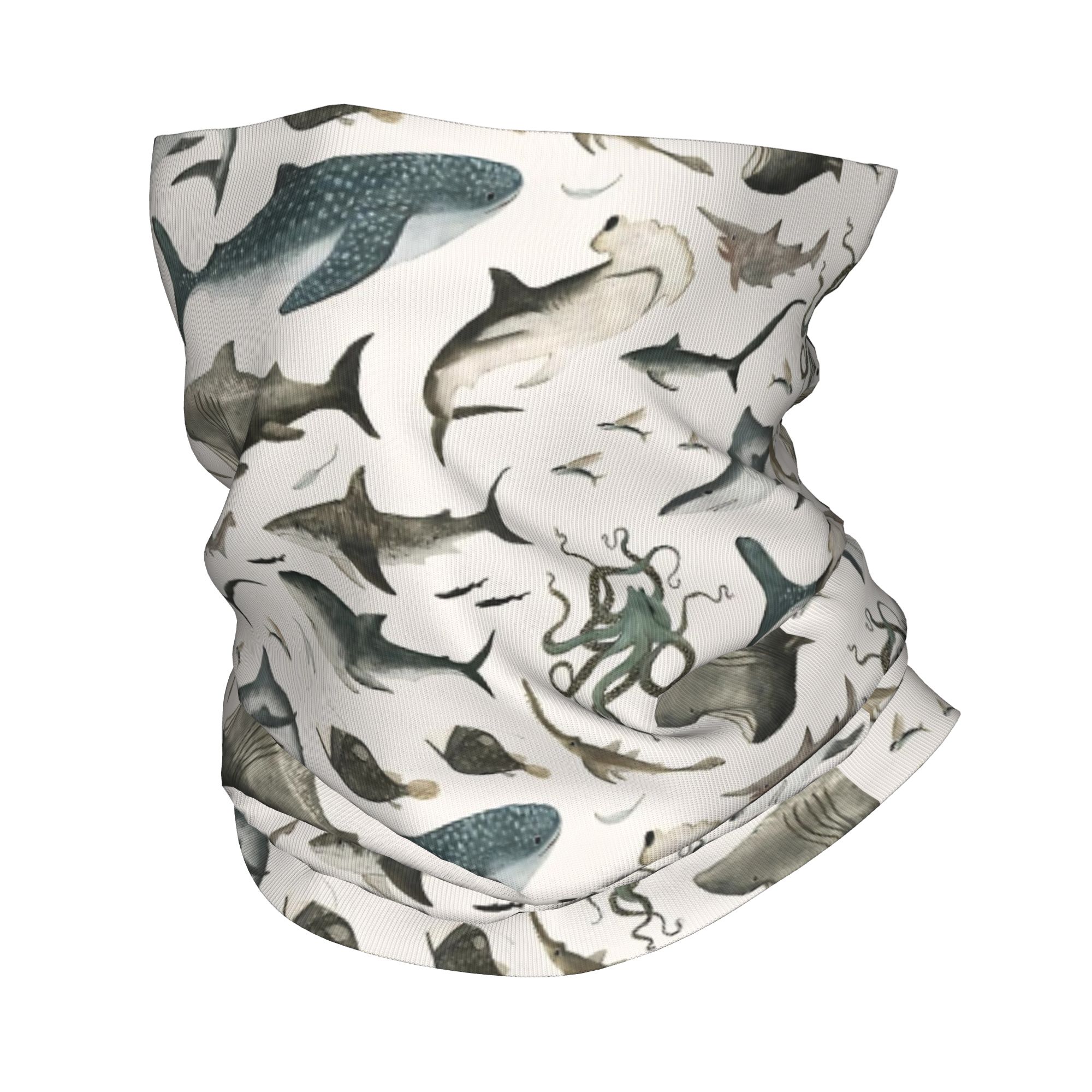 Shark Ocean Animal Sharks Band – Neck Gaiter Face Cover recenzja i cena