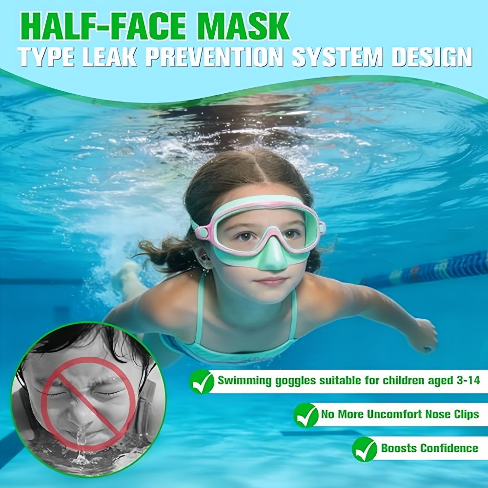 Kids Swimming Goggles with Nos – Anti Pollution Mask recenzja i cena