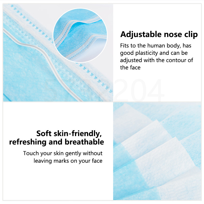 10/50/100/200PCS Disposable Ma – Disposable Mask Blue recenzja i cena
