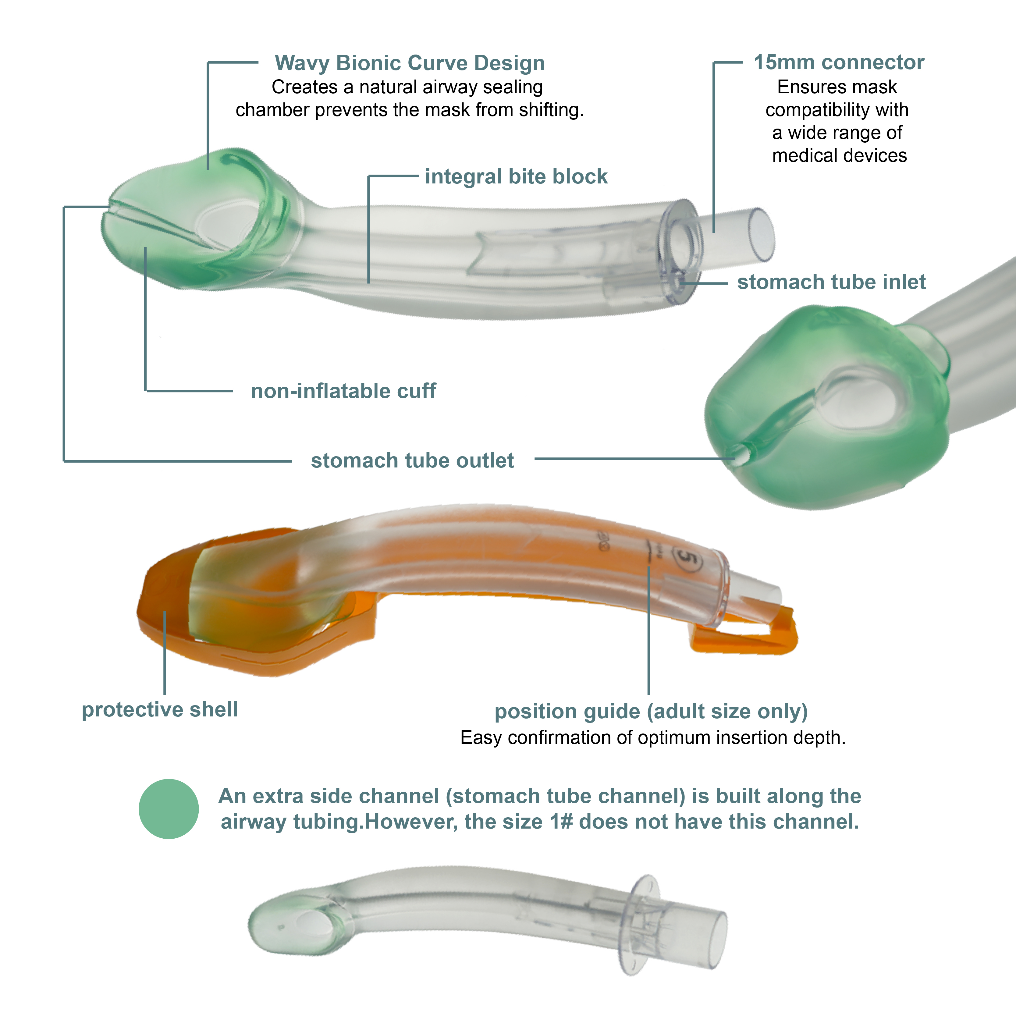 Non-inflatable Laryngeal Mask  – Disposable Surgical Mask recenzja i cena