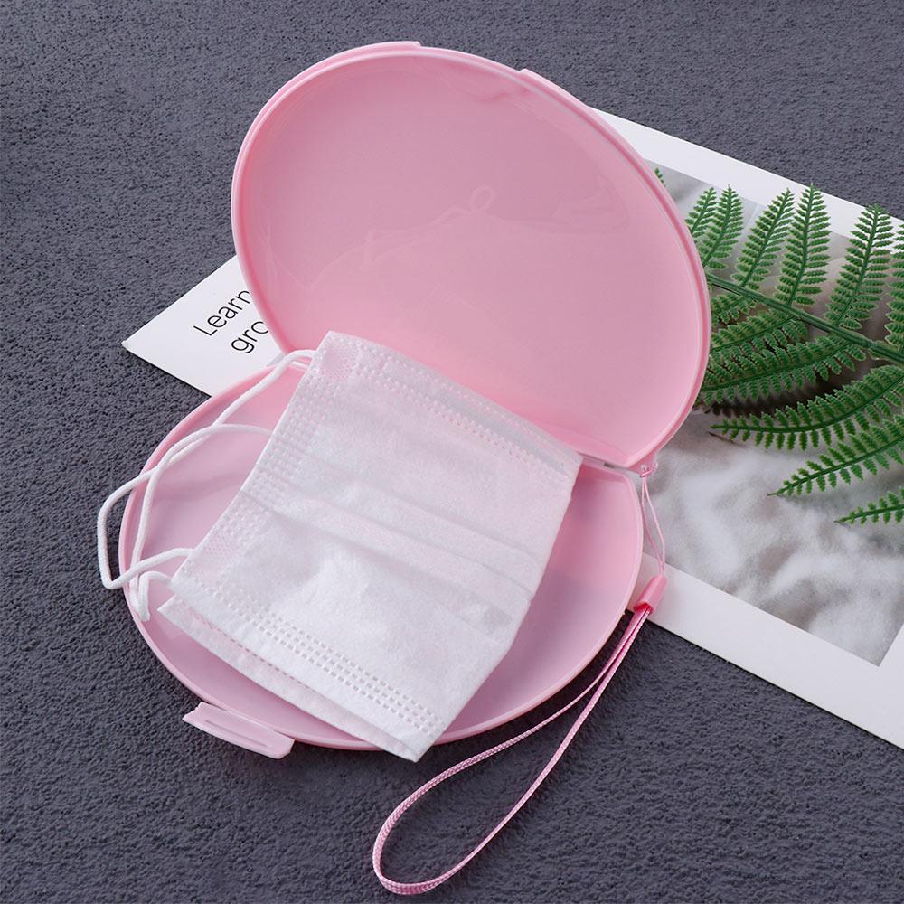 Unisex Portable Semicircle Fac – Face Mask Storage Box recenzja i cena