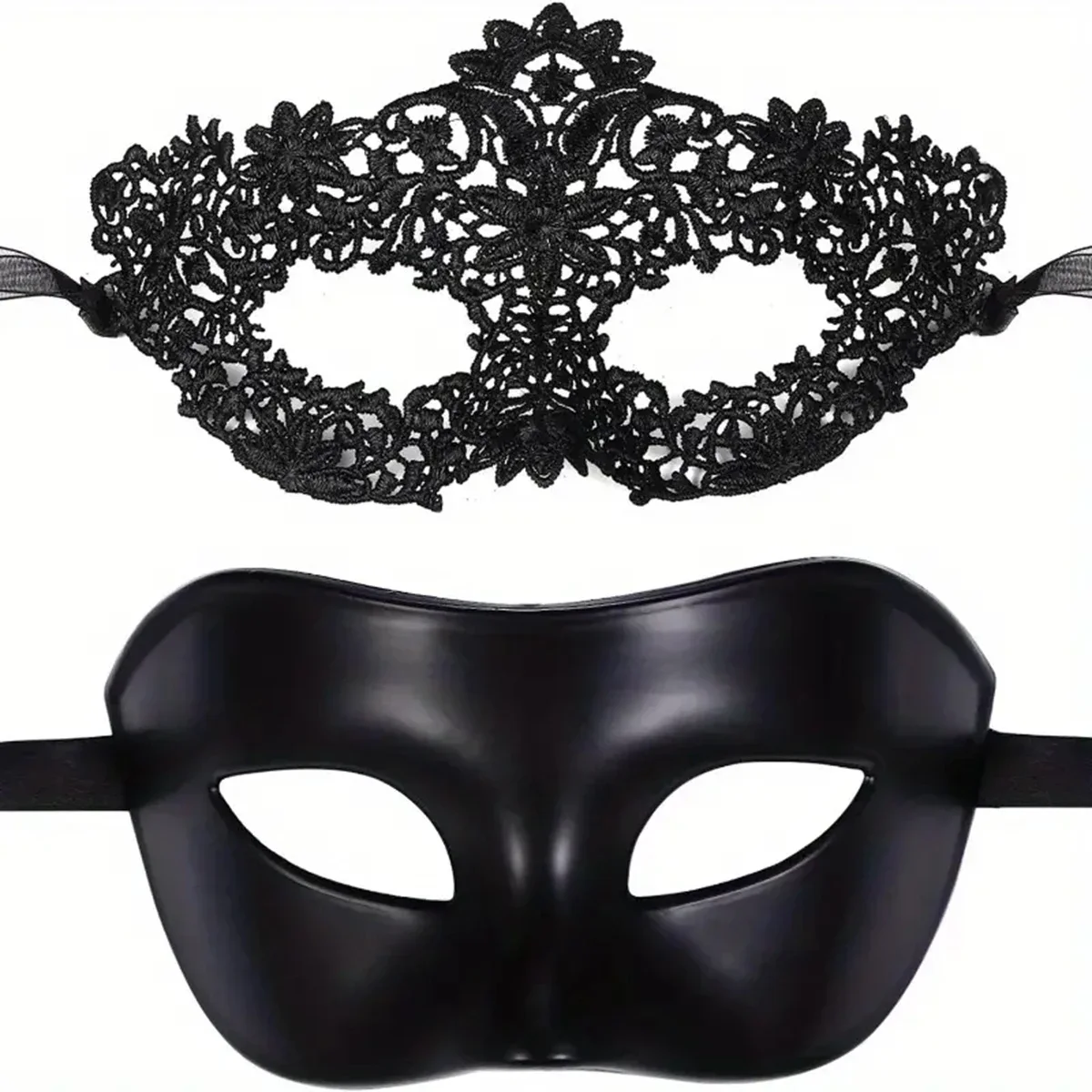 2pcs Elegant Black Lace Masque – Black Face Mask Pack recenzja i cena