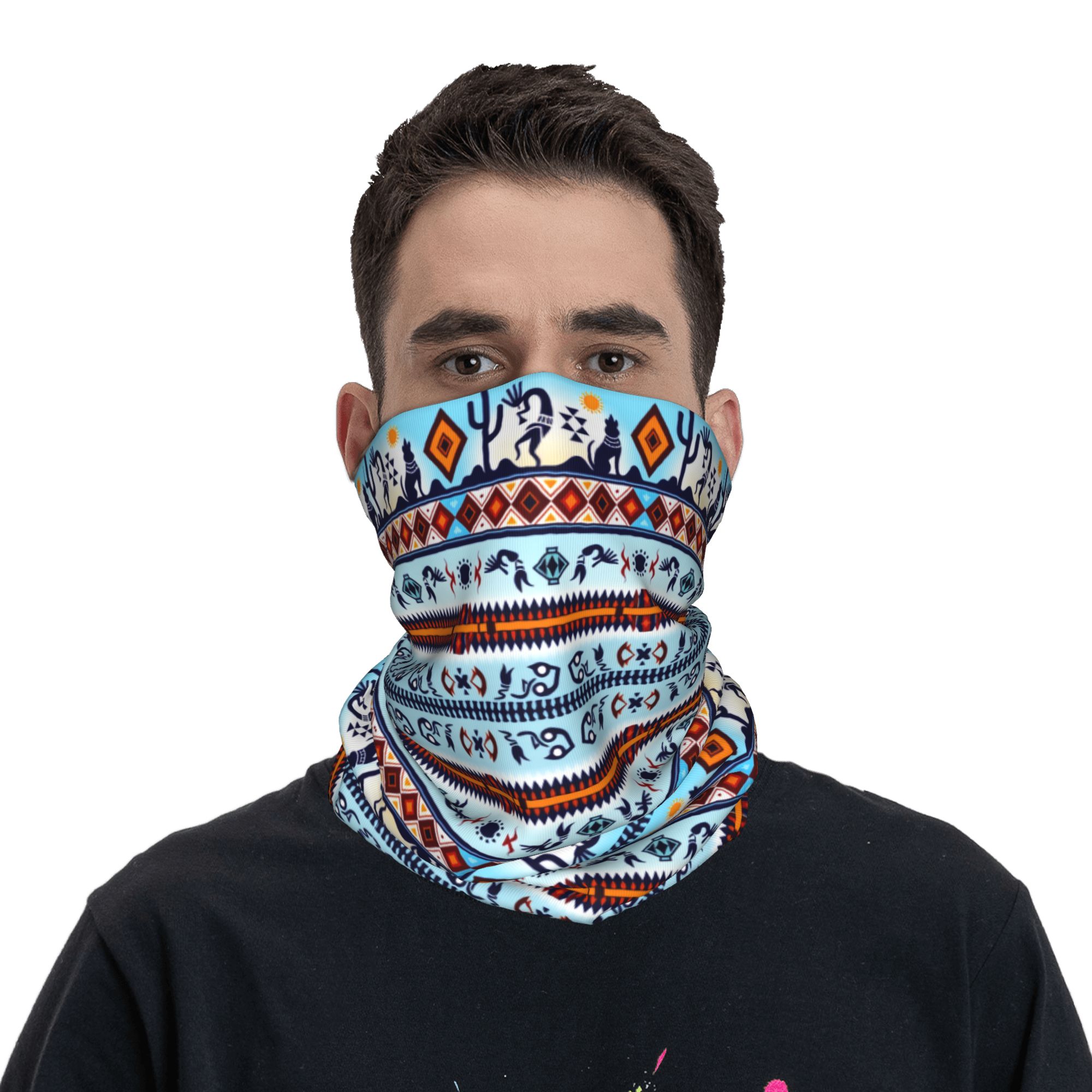 Custom Kokopelli Hohokam Treas – Neck Gaiter Face Cover recenzja i cena