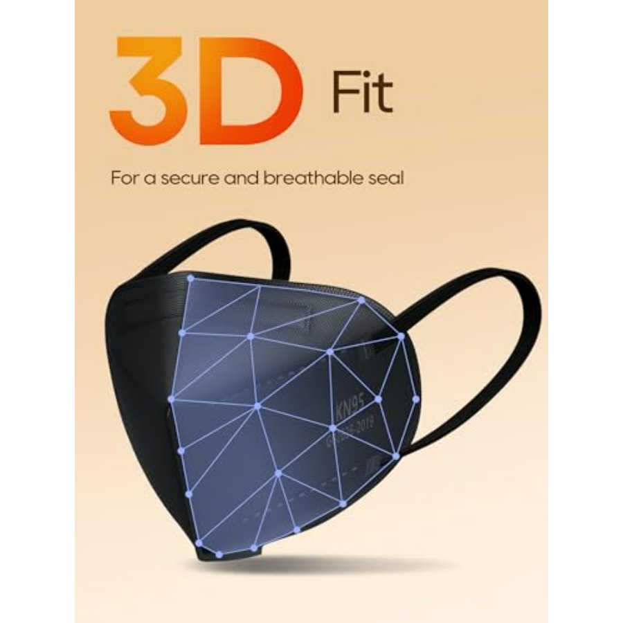 KN95 Face Masks 50 Pack for Ad – Black Face Mask Pack recenzja i cena
