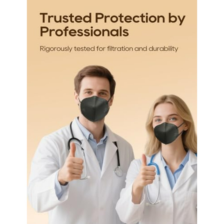 KN95 Face Masks 50 Pack for Ad – Black Face Mask Pack recenzja i cena