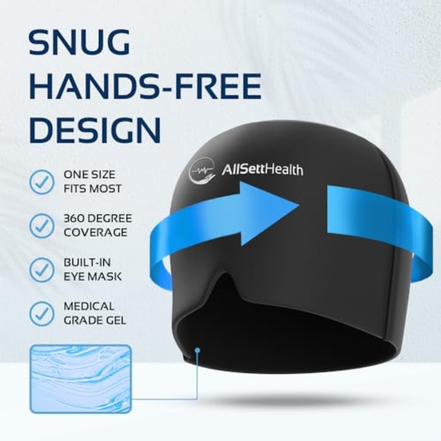 Migraine Relief Cap Ice Head W – Black Face Mask Pack recenzja i cena