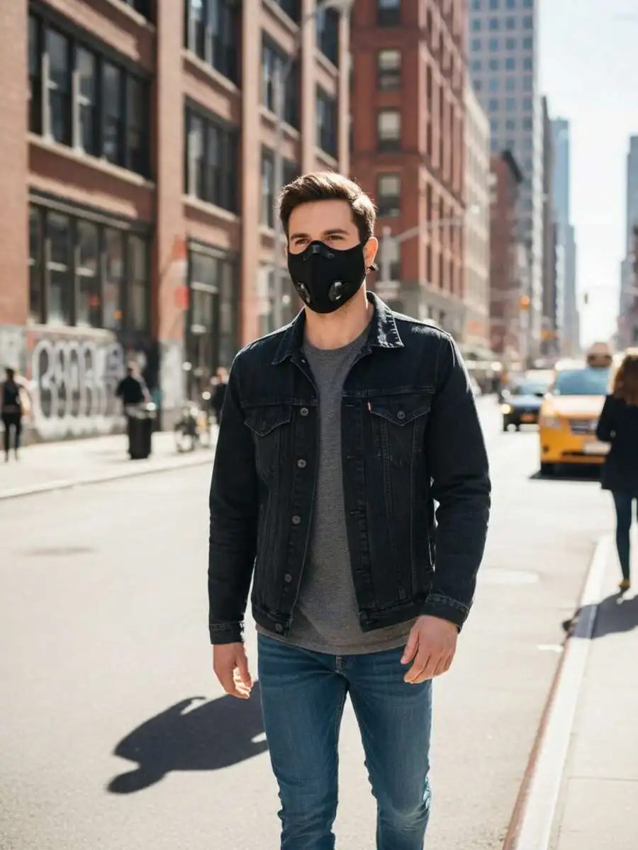2-Pack Reusable Half Face Mask – Black Face Mask Pack recenzja i cena