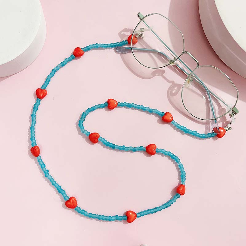 Trendy Peach Heart Anti Slip R – Mask Chain Holder recenzja i cena